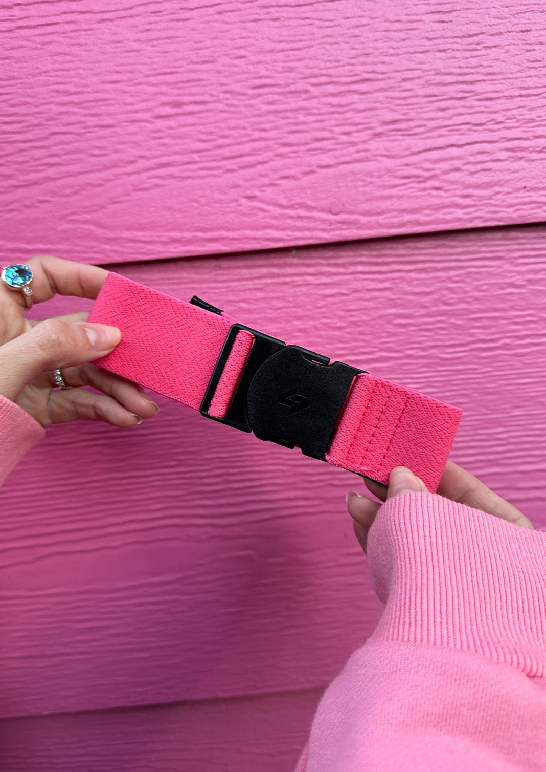 hot pink medium bib belt